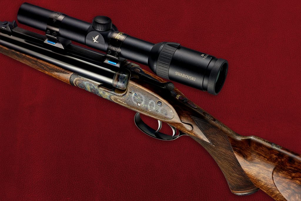 Boss & Co handmade gun with Swarovski gun sight