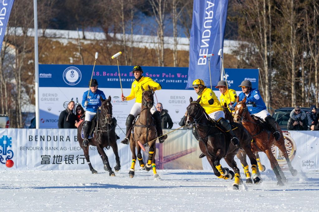 CORUM team at the 18th Bendura Bank Snow Polo World Cup Kitzbühel 2020