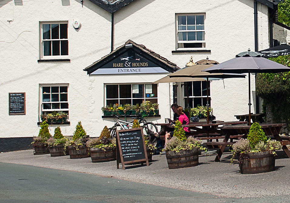 Exterior of Hare & Hounds Levens in the Lake Districts Lyth Valley