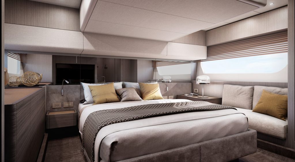Ferretti Yachts 500 master cabin