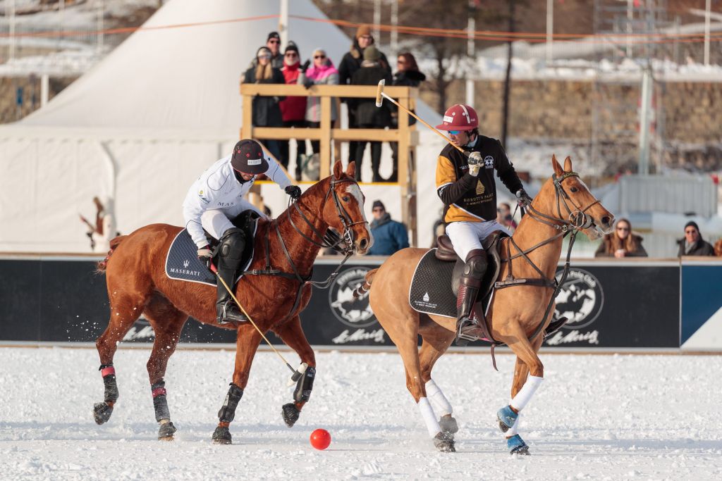 Maserati vs Badrutts Palace Day Two of the Snow Polo World Cup St. Moritz
