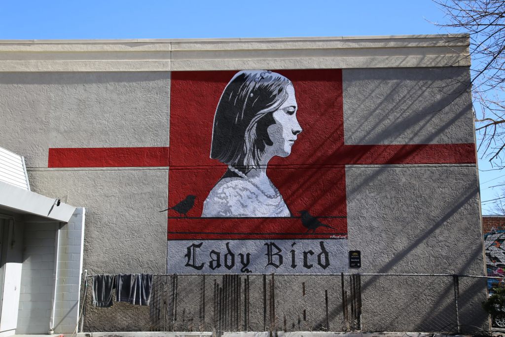 The Lady Bird Mural in Sacramento Northen California