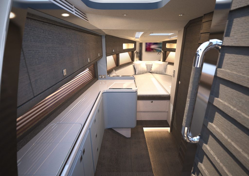 The Windy 37 Shamal makes great use of all available space
