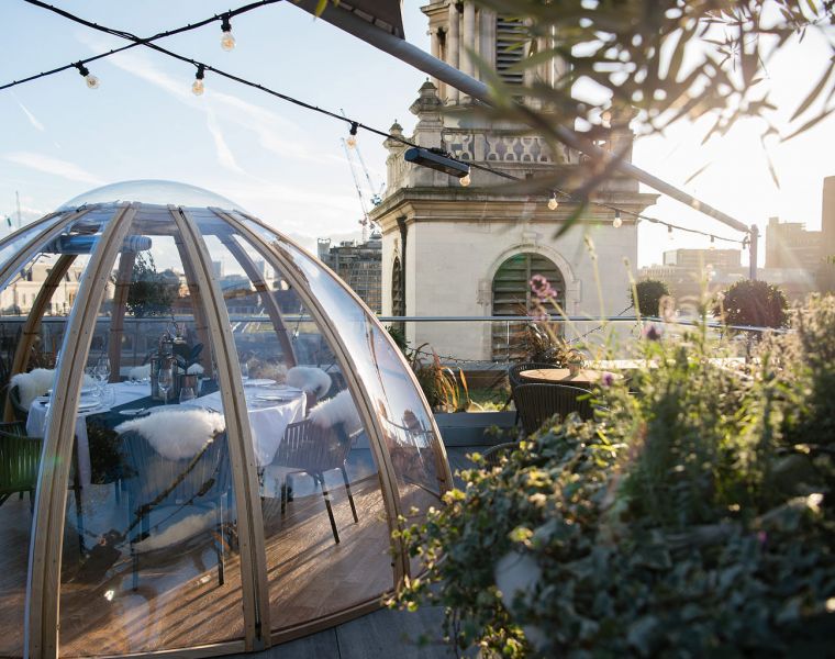 The Mercer Roof Terrace Launches Winter Igloo Pop-up
