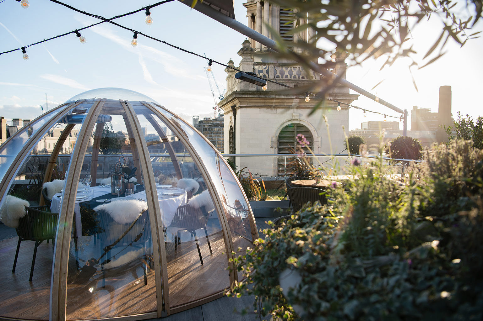 The Mercer Roof Terrace Launches Winter Igloo Pop Up