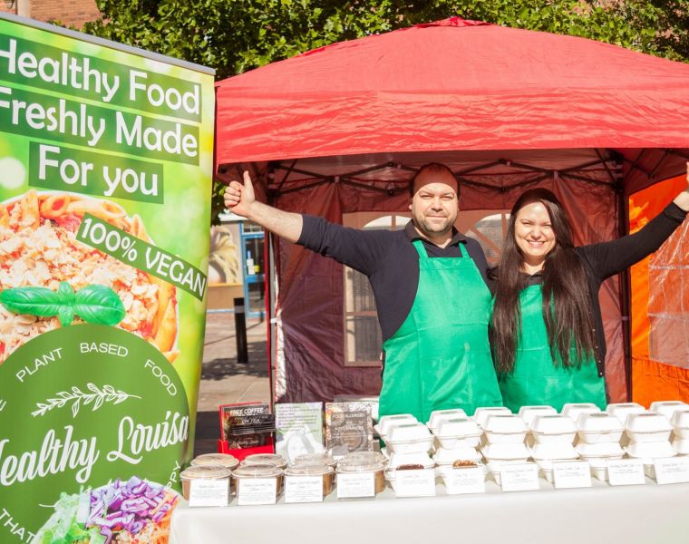 The Healthy Louis stall at Where to Vegan