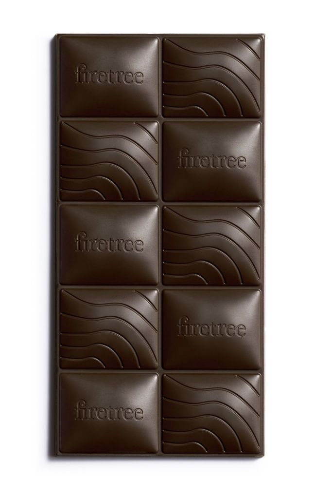 A bar of Firetree Chocolate