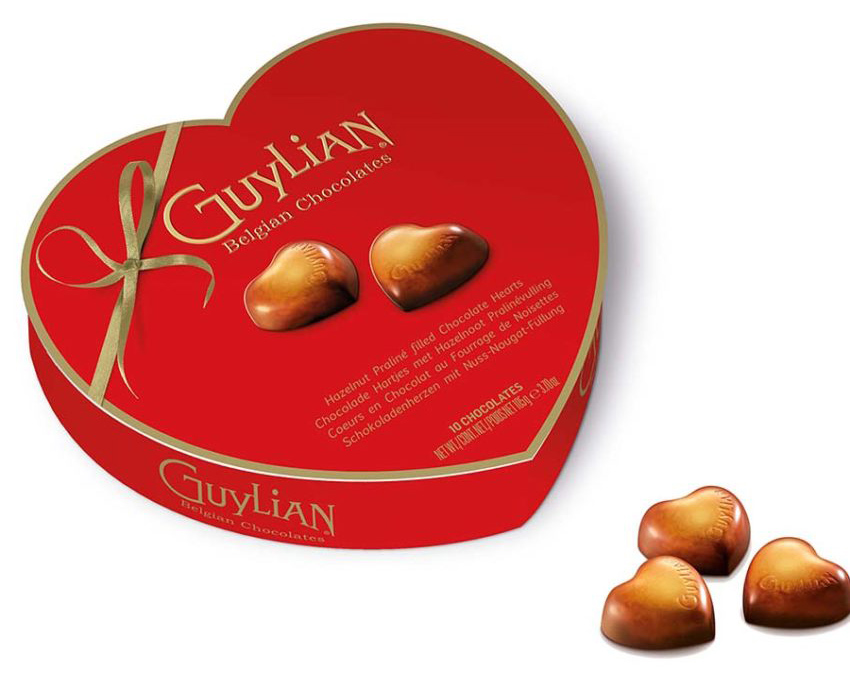 Guylian Chocolate Praline Hearts box