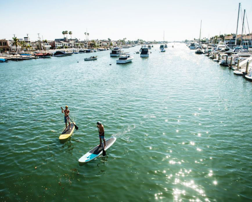 Stand-up paddleboarding – Newport Beach, California