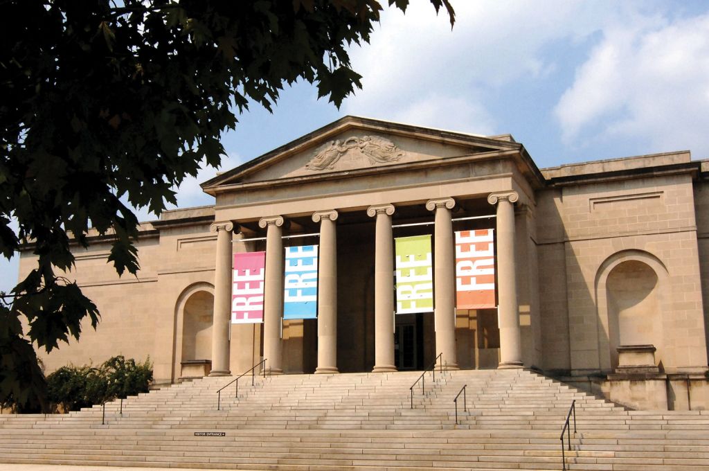 Steps leading to the Baltimore Museum of Art