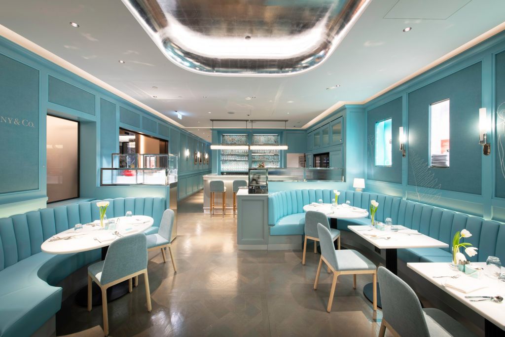 Tiffany’s Blue Box Cafe in Harrods London
