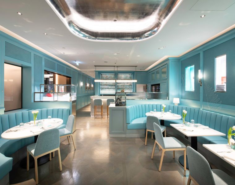Tiffany’s Blue Box Cafe in Harrods London