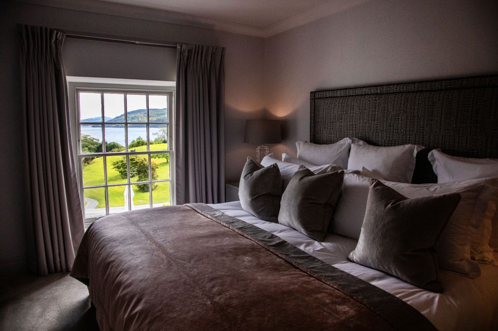 View from a bedroom suite at the Samling Hotel