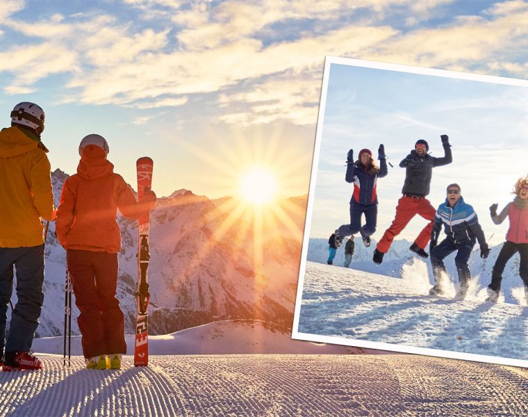 Sabi Phagura learns to ski in Ischgl Austria