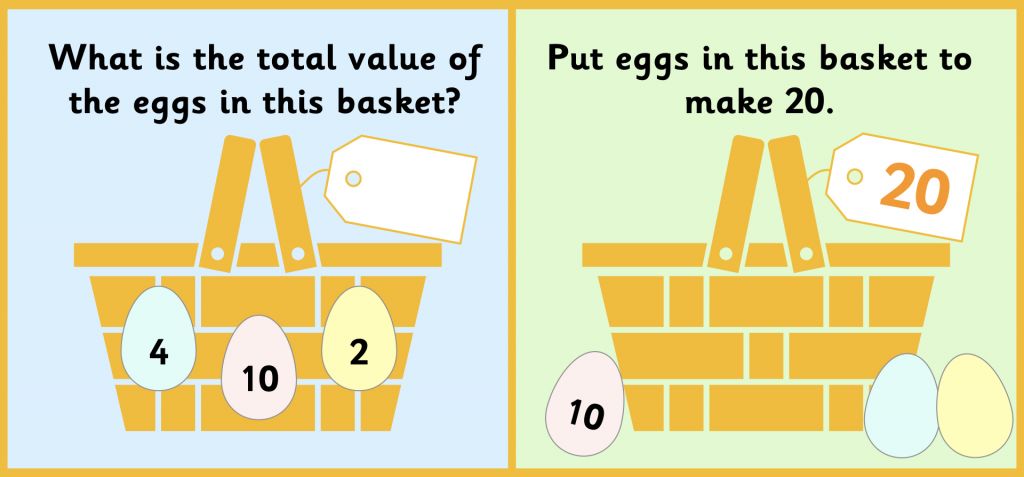 Easter number challenge to keep kids entertained
