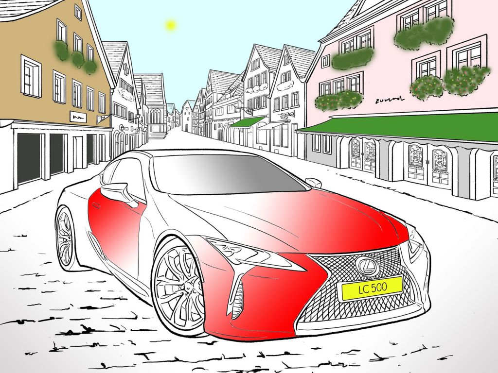 Lexus Reminds the Country How Much Fun Colouring In Can Be