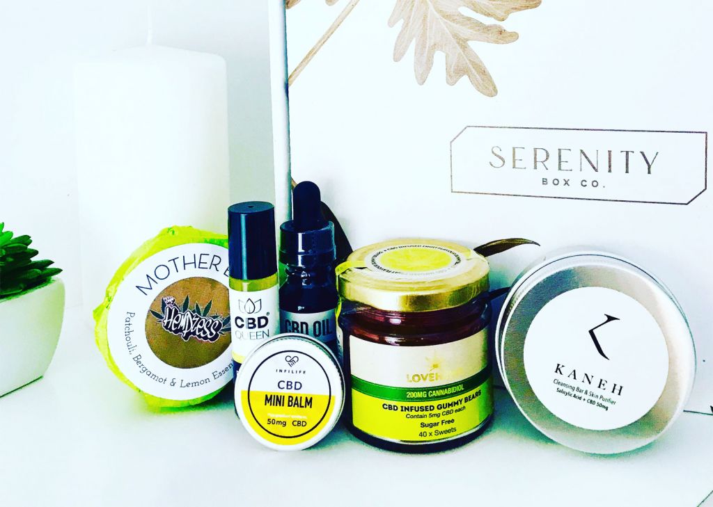 Gina Baksa samples Serenity Box Co.'s CBD oil products