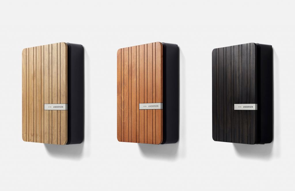 Andersen A2 wall chargers in Acoya wood