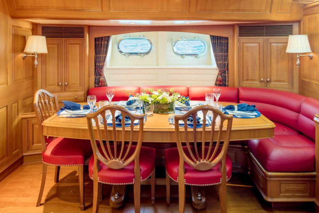 BLUE TOO sailing yacht dining area