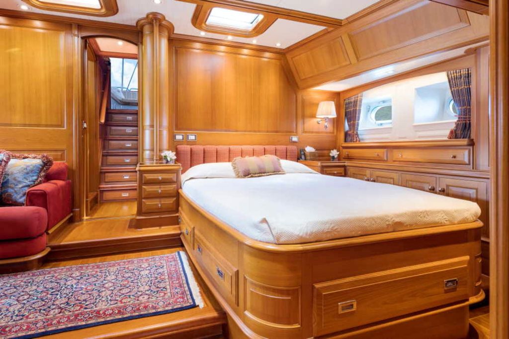 BLUE TOO sailing yacht bedroom cabin