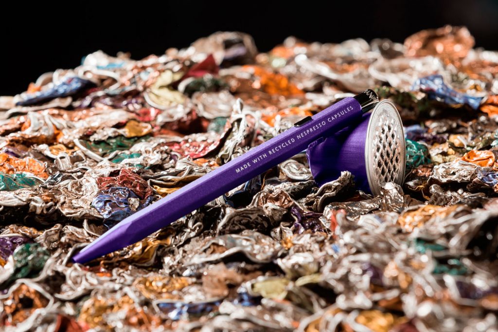 Caran d'Ache and Nespresso recycled capsule pen