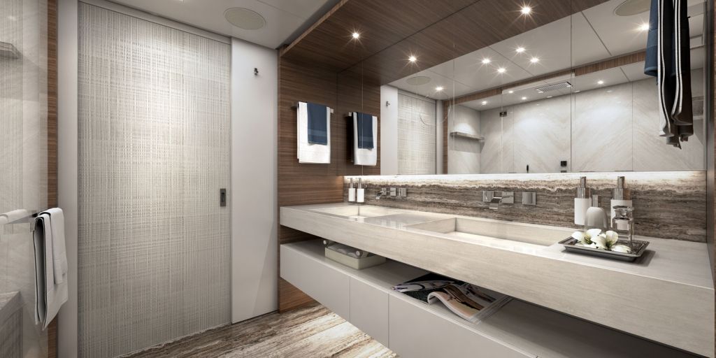 Heesen Yachts Project Altea owners bathroom