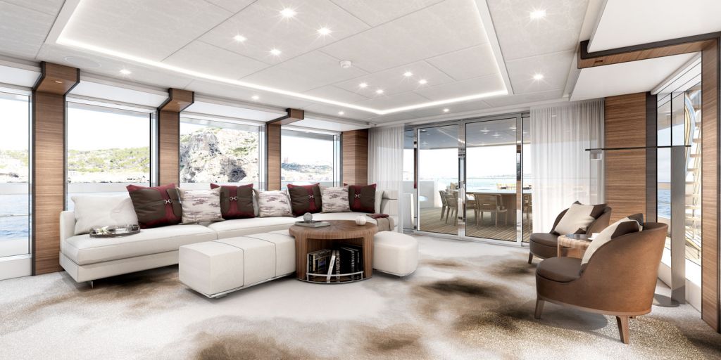 Heesen Yachts Project Altea sky lounge