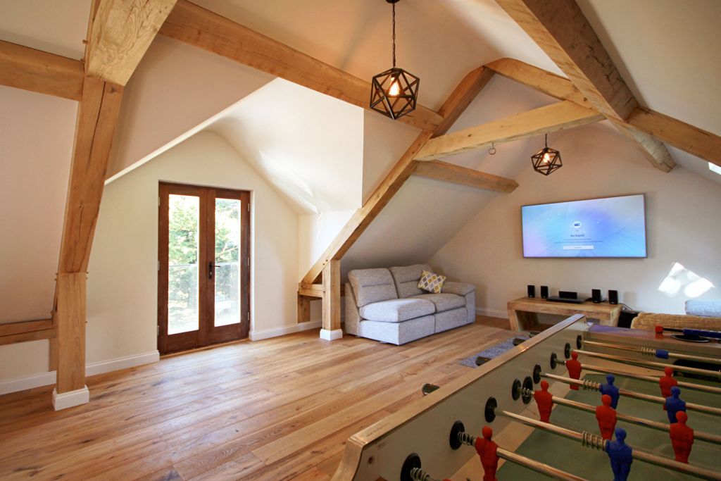 Interior of a finished project by the Classic Barn Company