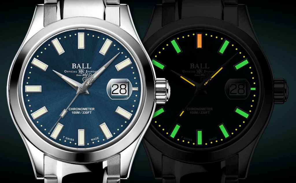 Ball Watch Engineer III Marvelight Chronometer dial luminosity