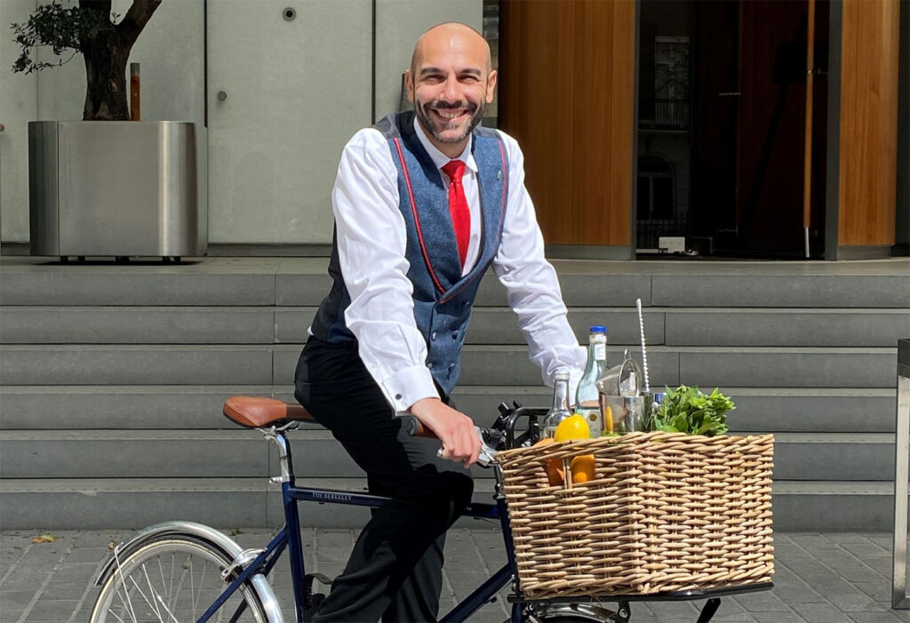 The Berkeley's Blue Bar Bikes Will Bring The Cocktails to You
