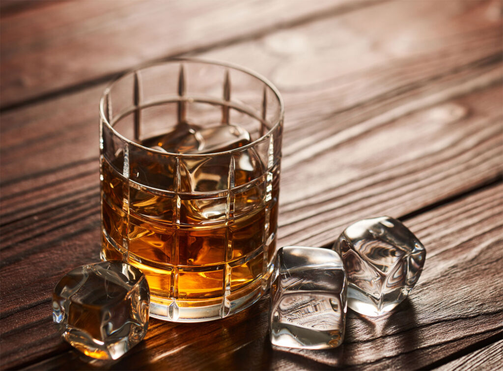 Glemorangie original whisky in a glass