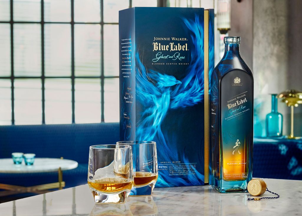 Blue Label Ghost and Rare Glenury Royal
