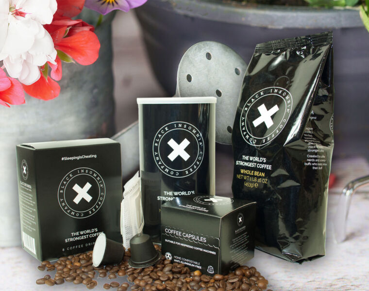 The Black Insomnia 100% Compostable Coffee Pods