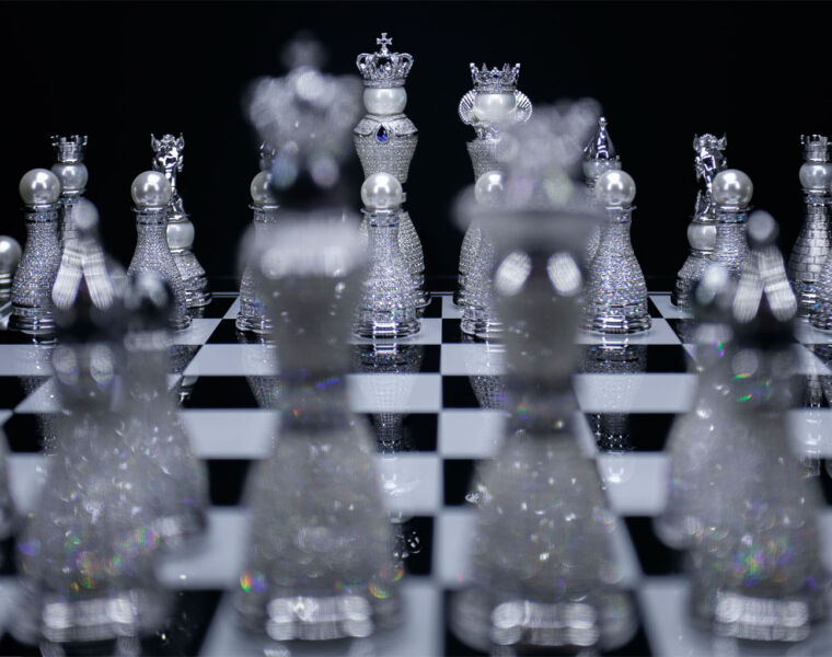 Pearl Royale the world's most expensive chess set