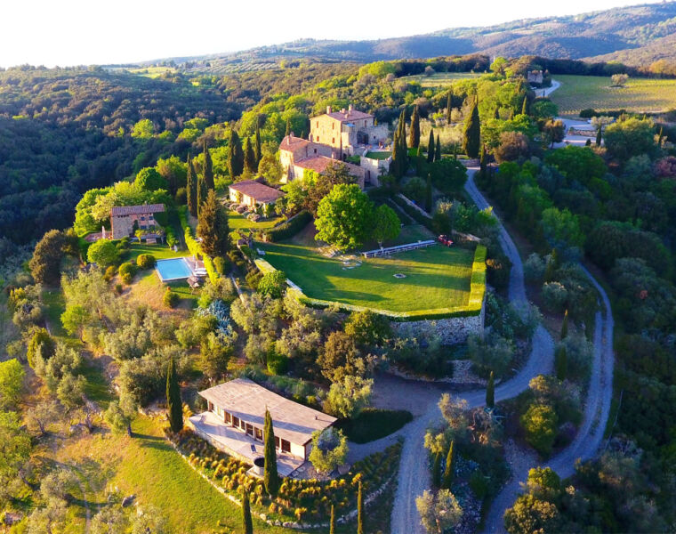 The Castello di Vicarello estate in Tuscany