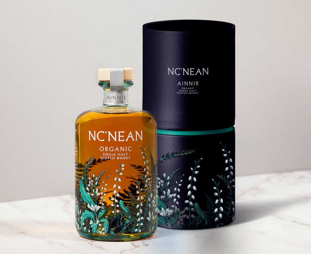 A bottle of Nc'nean Ainnir Whisky