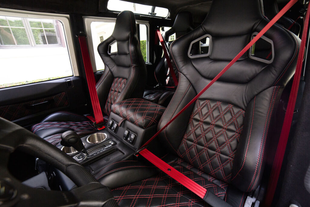 The luxurious interior in an E.C.D Automotive vehicle
