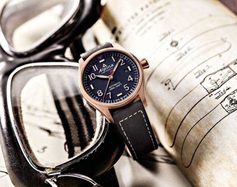 The watch is significantly influenced by the aviation industry