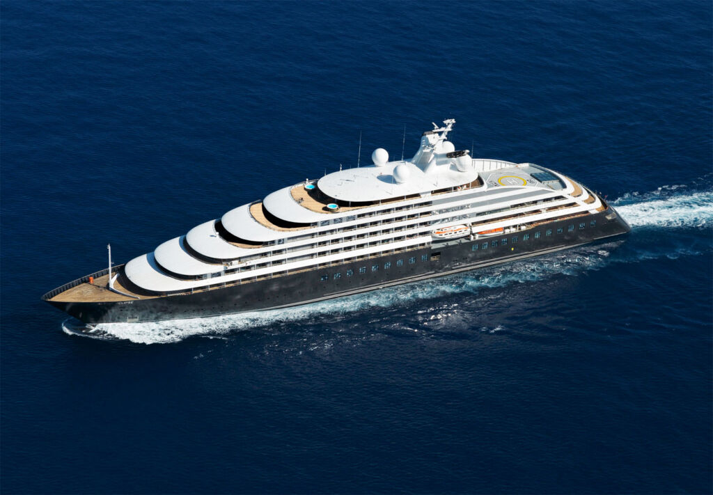 The Scenic Eclipse out at sea