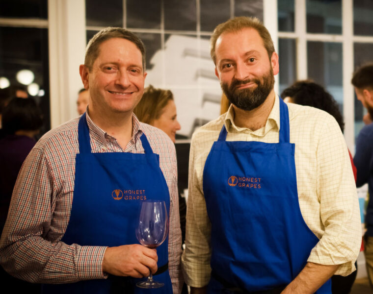 Tom Harrow and Nathan Hill founders of Honest Grapes