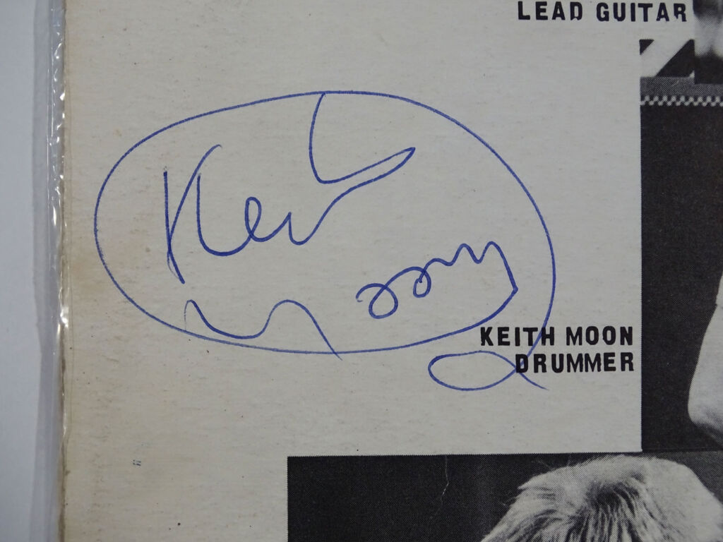 Keith Moon autographed My Generation Album 1965
