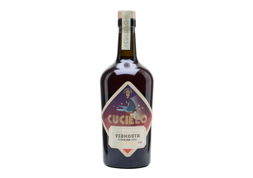 A bottle of CUCIELO Rosso Vermouth di Torino