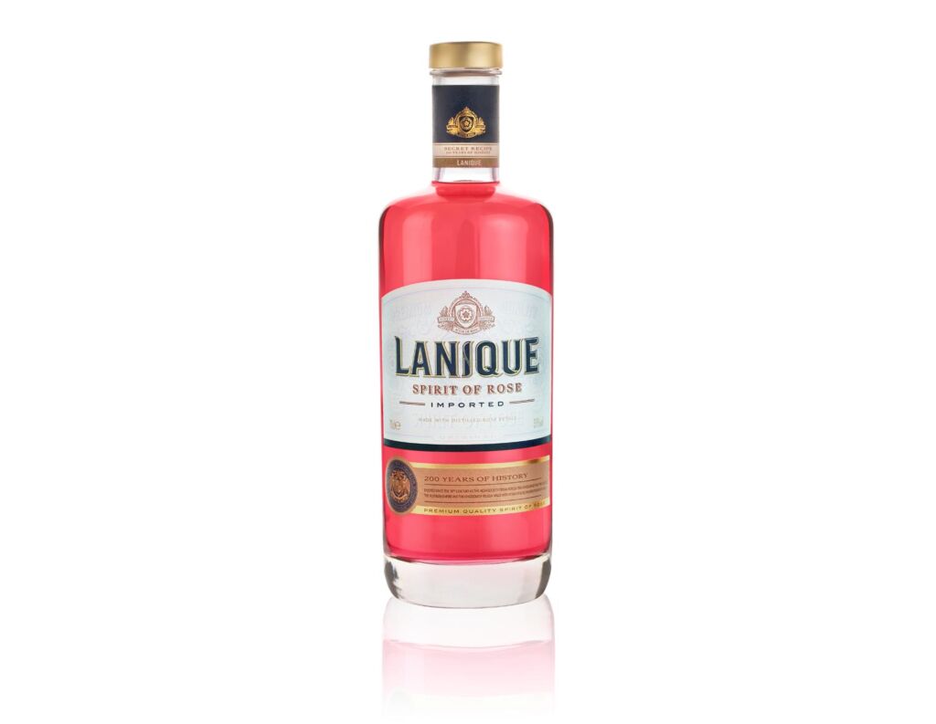 A bottle of Lanique Spirit of Rose