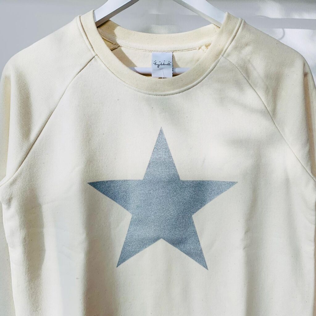 Lucy Dodwell Glittery Grey Star Sweatshirt