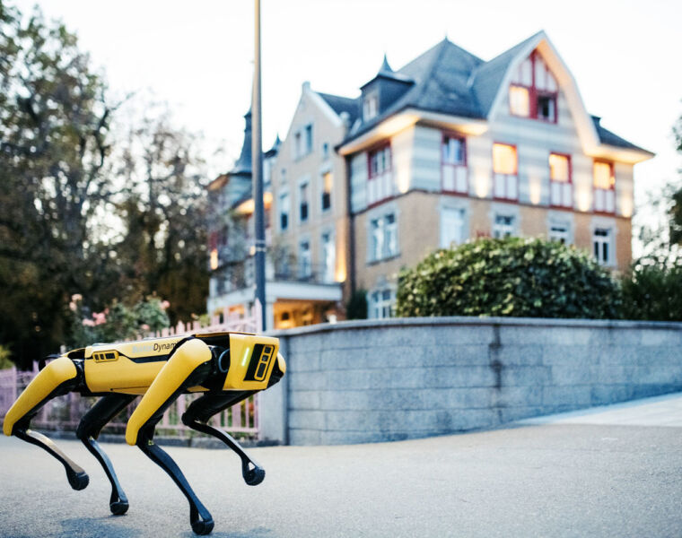 Robotic dog made by the Institut auf dem Rosenberg