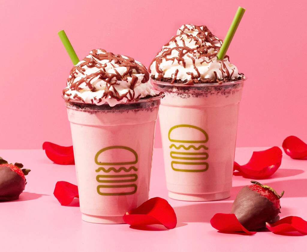 A pair of delicious milkeshakes made by Shake Shack