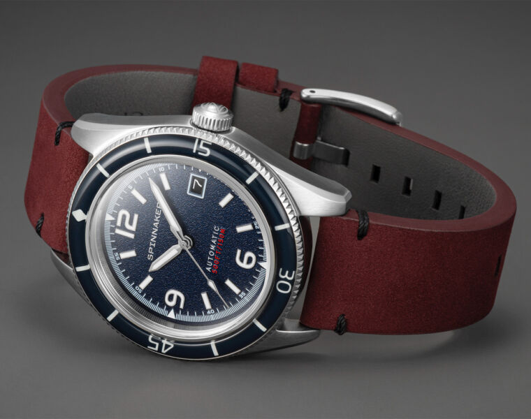 Spinnaker Watches Fleuss timepiece in Prussian Blue