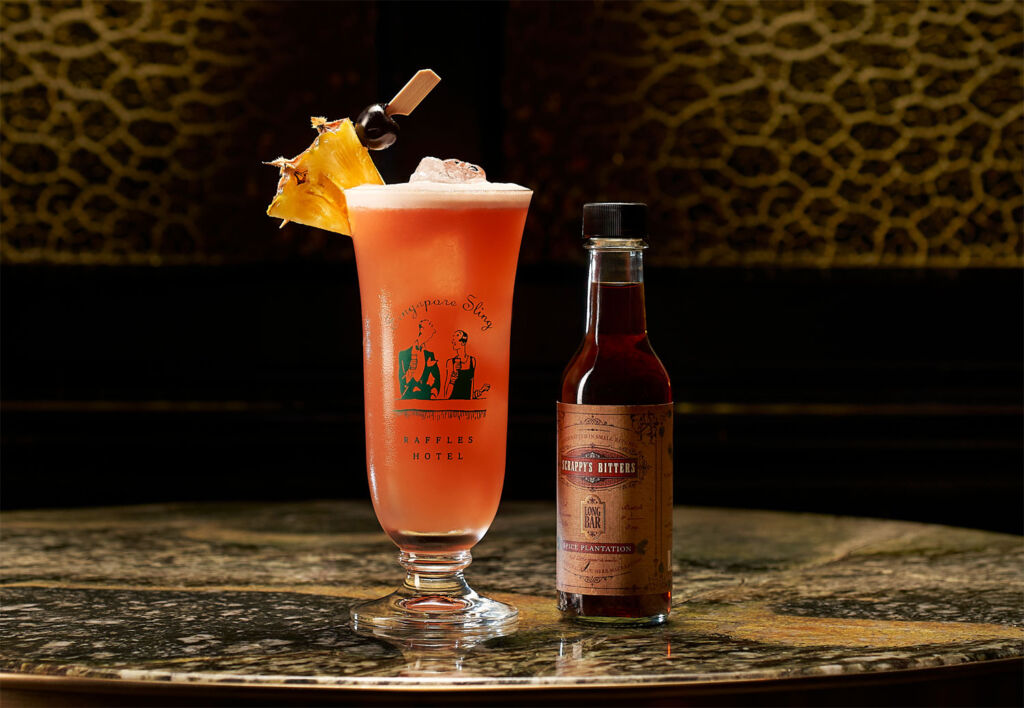 A Singapore Sling with Scappy's Spiced Plantation Bitter