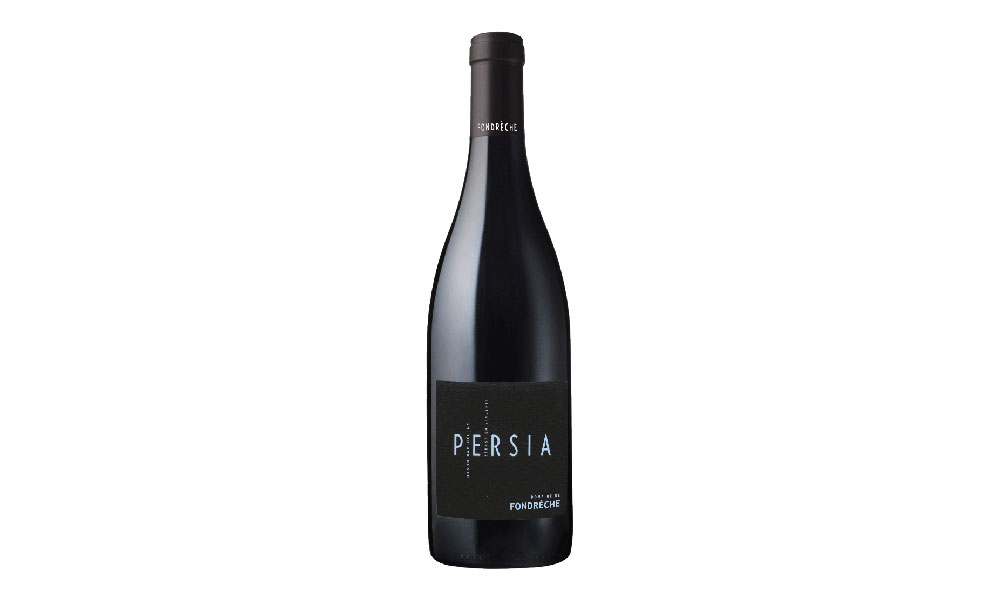 A bottle of Domaine de Fondrèche ‘Persia’ 2019