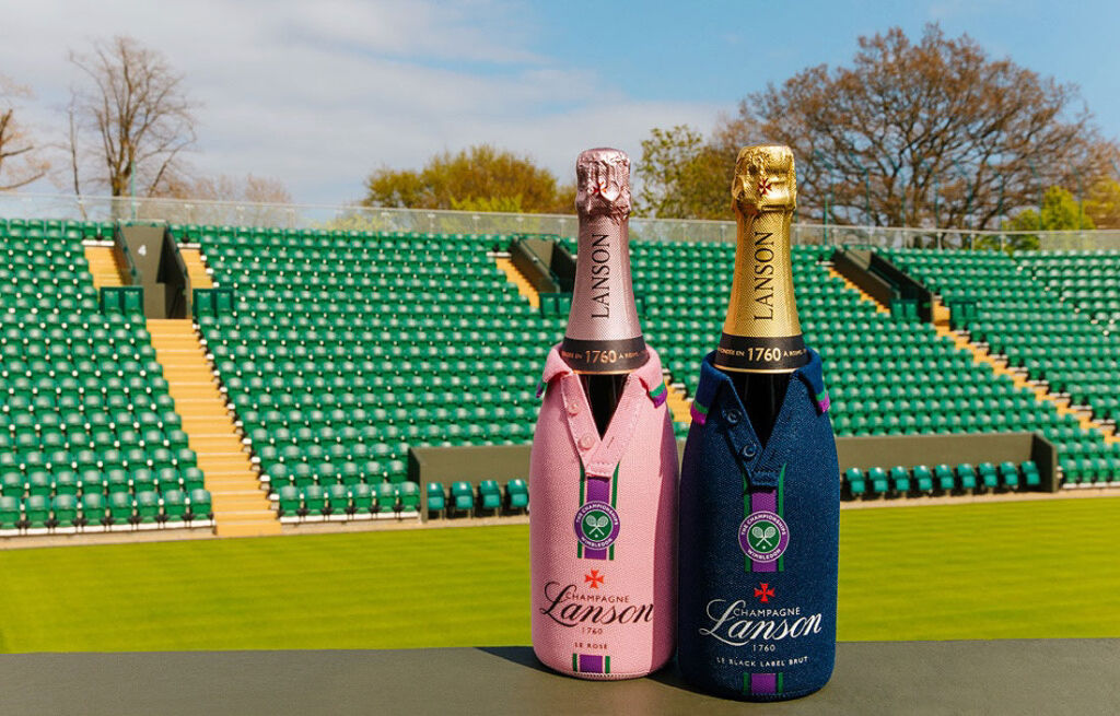 Champagne Lanson Bottle Jackets Bring the Fun of Wimbledon into the Home